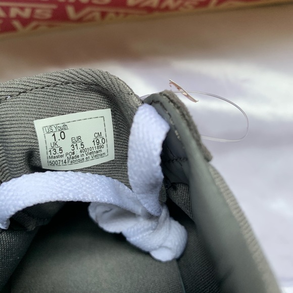 Vans Youth Size 1 Ward Flame Check Shoes - Picture 6 of 8